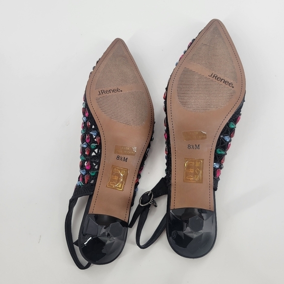 J. Renee Hasini Slingback Pump Shoes size 8.5 - Picture 3 of 6